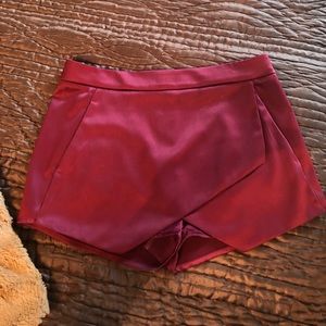 Maroon express skort